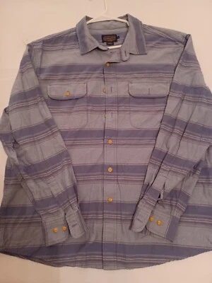 Pendleton Woven Cotton Over Shirt Mens XL Stripe - Image 1 of 4