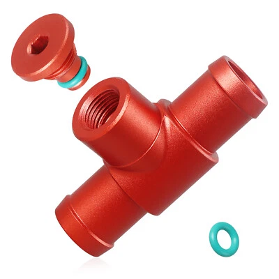 Conector de manguera de calefacción de aluminio mejorado de 1 pieza para Infiniti G35 cupé 2003-2007 Foto 1 de 4