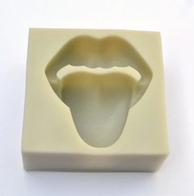TONGUE STICKING OUT MOLD, Silicone Fondant Mold, Chocolate Mold Cake Decoration, - Image 1 of 4