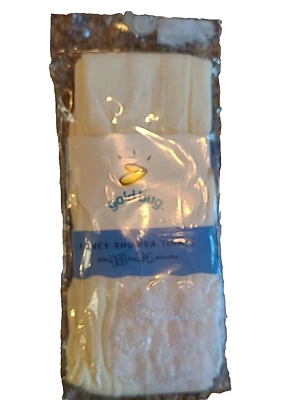 Винтажный GOLDBUG ребенка ясельного возраста фантазии RHUMBA колготки 18 до 24 Mo слоновой кости новый из старых запасов оборки - Изображение 1 из 4