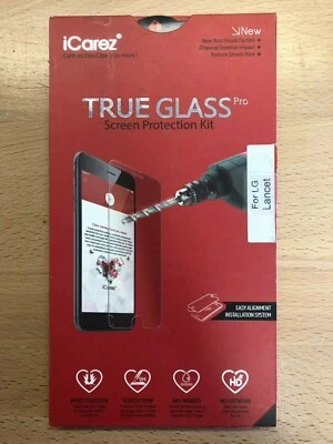 Kit de protección de pantalla de vidrio verdadero iCarez para LG Lancet Foto 1 de 2