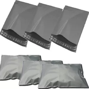 More details for 500 grey mailing bags 45mu mailer self seal post strong 40cm x 30cm / 12&quot; x 16&quot;
