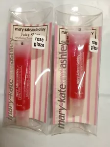 2x Mary Kate & Ashley Juicy Shine Flavored lip gloss ROSE GLAZE - Picture 1 of 5