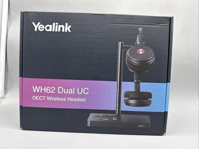 Yealink WH62 Duo UC Wireless Noise Canceling Headset USB Enabled Desk Phones - Image 1 of 4