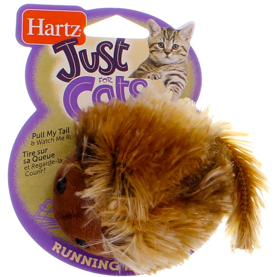 5 Pack Hartz Just For Cats Running Rodent Cat Toy, Catnip Filled, Assorted - Image 1 of 2
