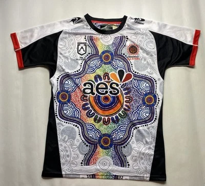 Рубашка регби австралийская классическая NRL Indigenous All Stars 2023 Harvey Norman размер L - Изображение 1 из 4