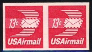 United States 1973 RARE Imperforate Air Mail Issue Scott# C83a Mint XF OG NH Gem - Picture 1 of 2