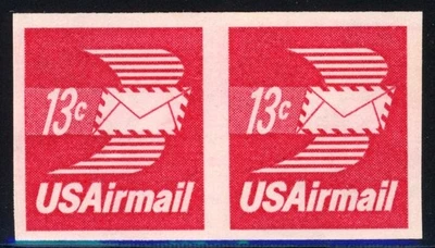 United States 1973 RARE Imperforate Air Mail Issue Scott# C83a Mint XF OG NH Gem - Image 1 of 2