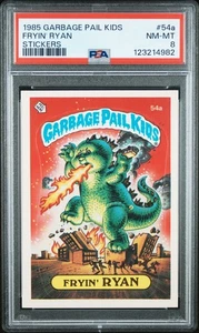 1985 Topps Garbage Pail Kids Series 2 OS2 54a FRYIN RYAN Matte PSA 8 NM-MT Card - Picture 1 of 2