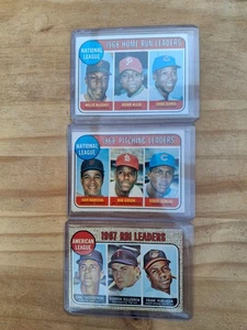 MLB Vintage Baseball Card Leaders Lot Cubs Bob Gibson Legends NM 1960s - Bild 1 von 1