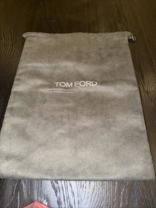 Tom Ford Shoe, Belt Drawstring Dustbag, Storage travel pouch 15” By 11 1/2” Gray - Picture 1 of 7
