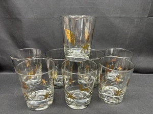 8er Set ~ Libbey "GOLD" Glas Becher ~ 4 1/2" hoch - Bild 1 von 11