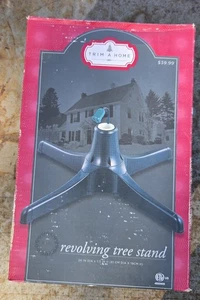 Rotating Artificial Tree Stand Black 24" Dia x 7.3" Original Box Trim A Home - Picture 1 of 2
