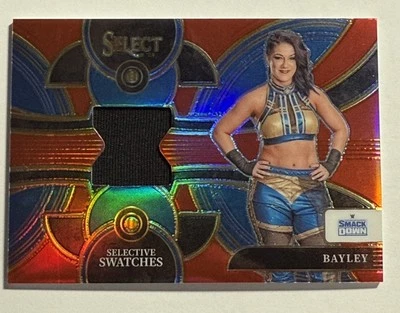 2024 Panini Select WWE Bayley #SW-BYL Selective Swatches Red Prizm 62/99 - Image 1 of 2