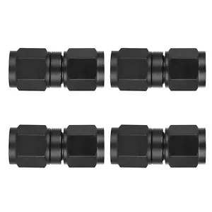 4X Universal Aluminum Alloy 6AN Female to 6AN Female Coupler Fitting Connector - Picture 1 of 10