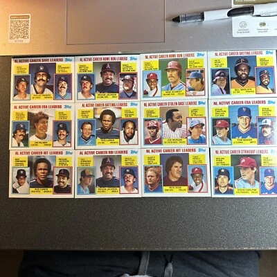 1984 Topps Active Leaders 12 Card Lot - Image 1 of 2