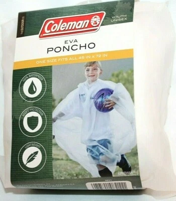 Poncho Coleman Blanco Eva Juvenil Unisex Talla Única Foto 1 de 3