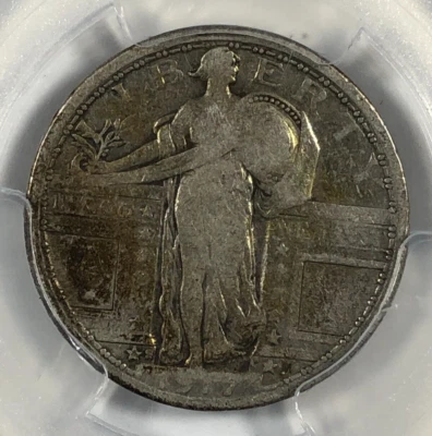 1917-S Standing Liberty Quarter. PCGS VG10 Type1 - Image 1 of 4