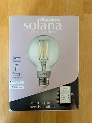 Bulbrite Solana 60 W G25 Smart Wifi Connected Edison LED Filament Light Bulb - Image 1 of 3