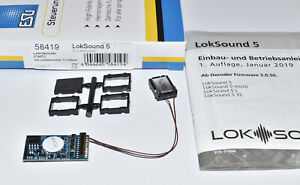 ESU 58419 LokSound V5 MTC Sounddecoder DCC/Mot/M4 &Lautspr.& Wunschsound NEU&OVP