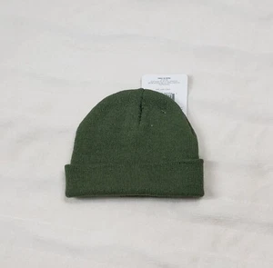 Erwachsene Basic Beanie Mütze Mission Ridge oliv einfarbig eng Strick Rodel OS - Bild 1 von 7