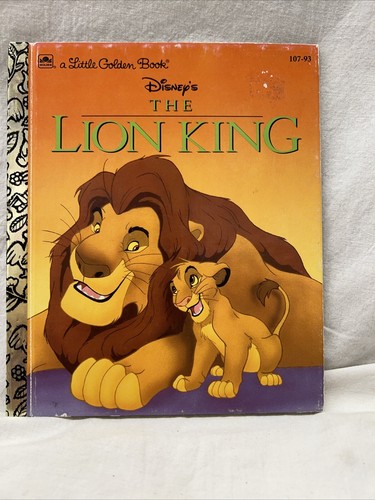 Vintage children stories a little Golden Book Lion King Disney 1994 ...