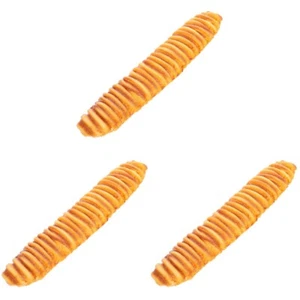 3 pièces modèle de pain simulé faux modèle de pain modèles alimentaires artificiels accessoire de pain - Photo 1/12