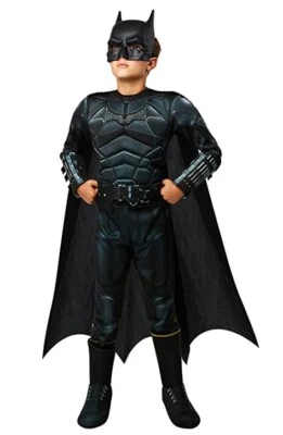 The Batman - Muscle Definition Print - Deluxe Costume - Child - 2 Sizes - Image 1 of 3