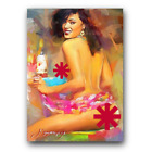 Christina Santiago Art Card Limited 16/50 Edward Vela Signed (Censored)