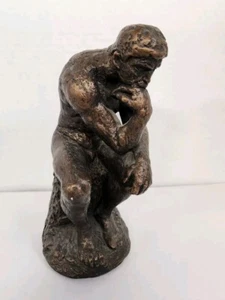 Scultura dell'uomo pensante Austin Productions rara statua 9,5" 1981 biblioteca - Foto 1 di 11