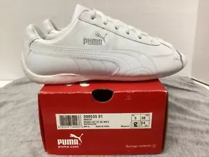 Puma Speed Cat ST US Womens shoe #300535 01 white/silver "vintage" Never Worn - Picture 1 of 19