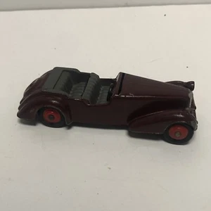 Vintage Dinky Toys #38d Alvis Convertible Car Maroon Made in England Meccano - Picture 1 of 3