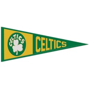 Boston Celtics Throwback NBA Embroidered Wool 13" x 32" Pennant - Picture 1 of 1