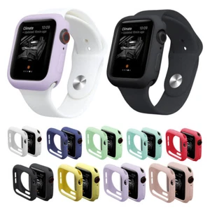 Bumper Case Silicone TPU Protector For Apple Watch Ultra2 Ultra 9 8 7 6 - 1 SE - Zdjęcie 1 z 27