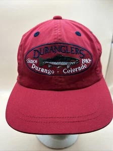 DURANGLERS Youth, Baseball Hat, Cap, Durango, Colorado Fishing Red Adjustable - Picture 1 of 10