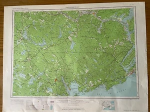Vintage USGS Fredericton New Brunswick Maine Canad 1963 Topographic Map 1:250000 - Picture 1 of 1