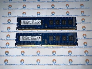 "Lot of 2" Kingston K531R8-HYA 8GB Total (4GBx2) DDR3 PC3-12800U Ram TESTED! - Picture 1 of 1