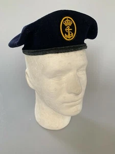 OLDSCHOOL Spanish Blue Beret Marine Infantry Tello Neptuno Navy Spain 80s - Picture 1 of 6