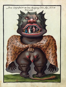 Compendio Rarissimum: "Purgatorio Guardián de Monstruos" — Impresión de Bellas Artes Giclee - Imagen 1 de 7