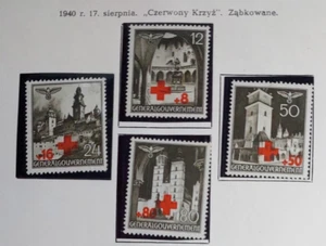 German Occupation POLAND General Government 1940 Mi 52-55 MNH** OG WWII - Picture 1 of 2