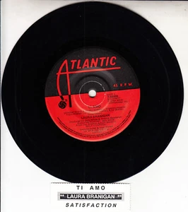 LAURA BRANIGAN Ti Amo 7" 45 rpm vinyl record + juke box title strip - Picture 1 of 2
