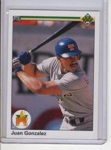 1990 UPPER DECK JUAN GONZALAS (ROOKIE) BASEBALL CARD #72 EX - Picture 1 of 1