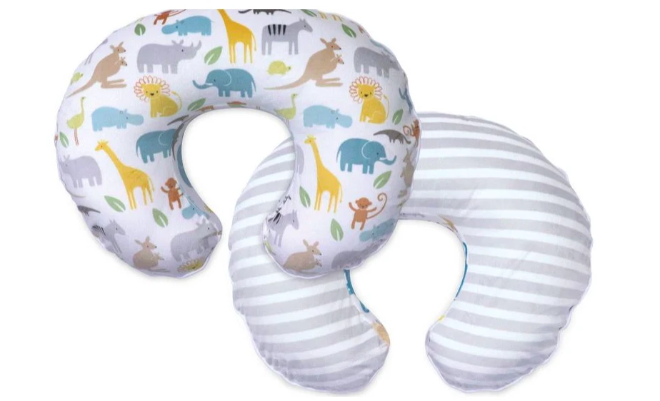 Boppy Boutique Nursing Pillow Cover In Boutique Pastel Animal Stripe Animal New - Image 1 of 4