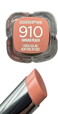 L'Oreal  Colour Riche Shine Glossy Ultra Rich Lipstick #910 Shining Peach - Image 1 of 2