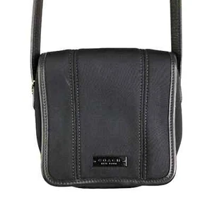 Coach Women's Crossbody Bag Black Neoprine Handbag Purse Adjustable Strap Zip OS - Picture 1 of 10
