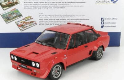Fiat 131 Abarth de 1980 rouge au 1/18 de SOLIDO S1806002 - Photo 1/4