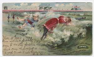 1903 Heinz Pickle Advertising Postcard Atlantic City NJ [y1173] - Picture 1 of 2