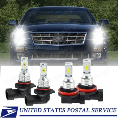 Combo kit de faros LED bombillas luz de haz alto bajo para Cadillac STS 2005-2011 Foto 1 de 4