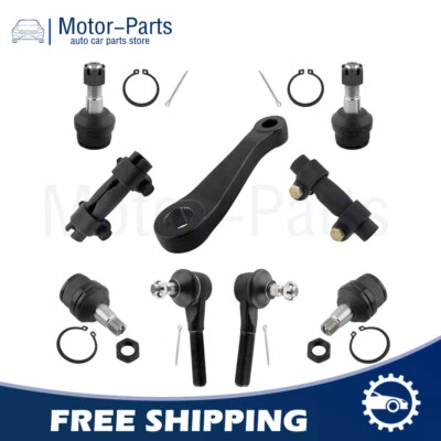 Rótulas de extremo de varilla de dirección delantera 9 piezas para Ford F-150 1987 1988 1989-1996 Foto 1 de 4