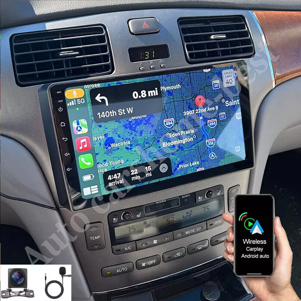 CarPlay For 2001-2006 Lexus ES300 ES330 Android 13 Car Radio Stereo 2+32GB GPS  Foto 1 de 4